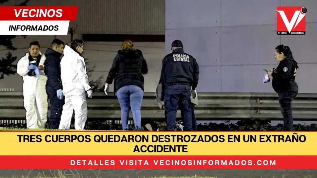 Tres cuerpos quedaron destrozados en un extraño accidente