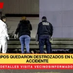 Tres cuerpos quedaron destrozados en un extraño accidente