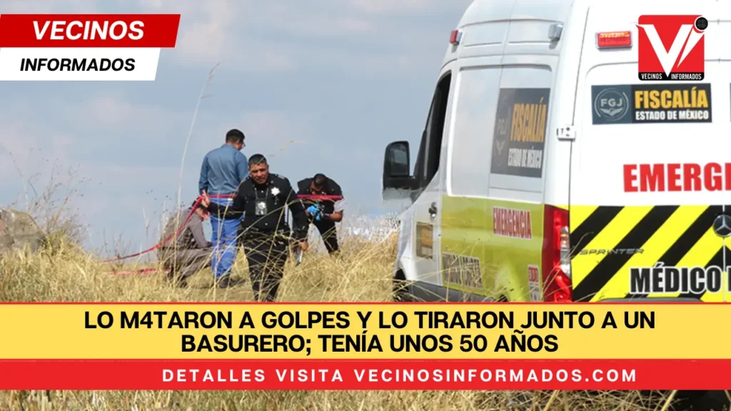 Lo mataron a golpes y lo tiraron junto a un basurero; tenía unos 50 años