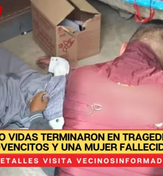 Cuatro vidas terminaron en tragedia; tres jovencitos y una mujer fallecidos