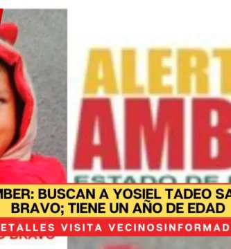 Buscan a Yosiel Tadeo Sacramento Bravo; tiene un año de edad