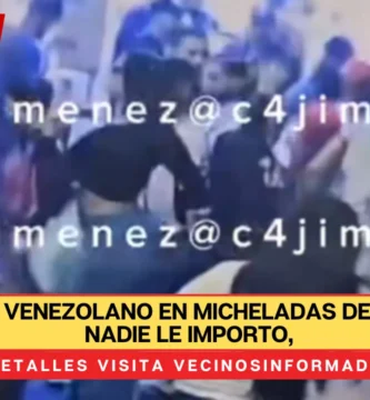 Balean a venezolano en micheladas de CDMX, y a nadie le importo, todos los clientes siguen tomando y comiendo