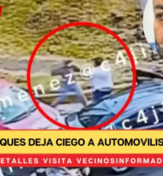 Montachoques deja ciego a automovilista en CDMX