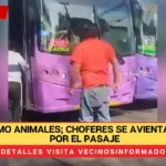 VIDEO: Como animales; choferes se avientan un ‘tiro’ por el pasaje