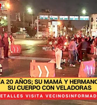 Paolo tenía 20 años; su mamá y hermano rodearon su cuerpo con veladoras