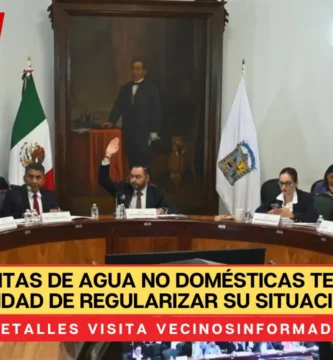 Cuentas no domésticas de agua podrán regularizar su situación fiscal ante el OPDM