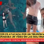 Influencer es atacada por un tiburón mientras grababa un video en Las Malvinas