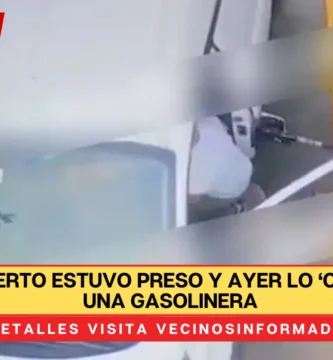 VIDEO: Alberto estuvo preso y ayer lo ‘cazaron’ en una gasolinera