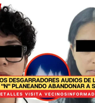 Filtran los desgarradores AUDIOS de Lucio "N" y Diana "N" planeando abandonar a su bebé: "sé que hay que tirarlo"