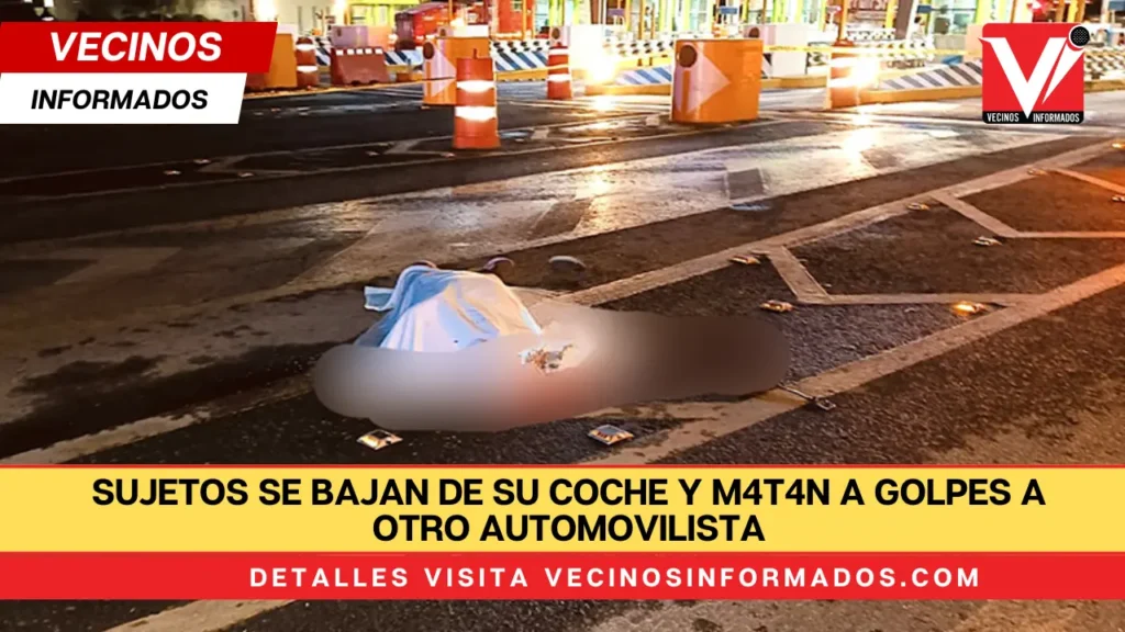 Sujetos se bajan de su coche y matan a golpes a otro automovilista