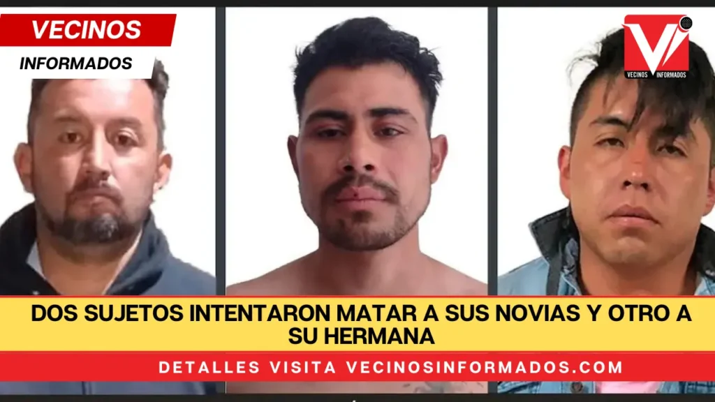 Dos sujetos intentaron matar a sus novias y otro a su hermana