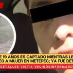 Joven de 19 años es captado mientras le toca un glúteo a mujer en Metepec; ya fue detenido