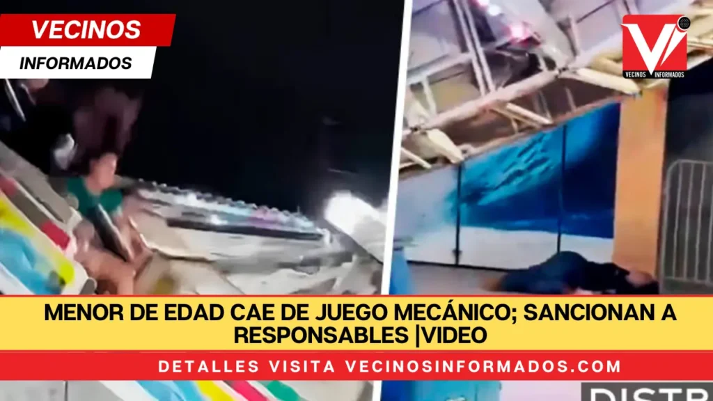 Menor de edad cae de juego mecánico en Cozumel; sancionan a responsables |VIDEO