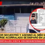 Un doctor secuestró y asesinó al niño Mateo, al verse acorralado se disparó en León