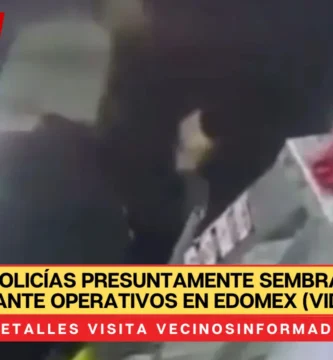 Exhiben a policías presuntamente sembrando droga durante operativos en Edomex (VIDEOS)