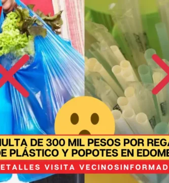 Aprueban MULTA de 300 mil pesos por regalar bolsas de plástico y popotes en Edomex
