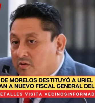 Congreso de Morelos destituyó a Uriel Carmona y nombran a nuevo fiscal General del Estado