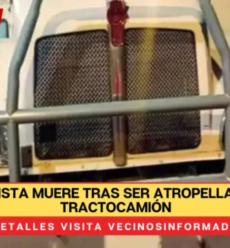 Motociclista muere tras ser atropellado por un tractocamión en Tlalpan, CDMX