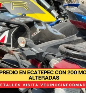 Aseguran predio en Ecatepec con 200 motocicletas alteradas