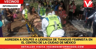 Agreden a golpes a lideresa de tianguis feminista en el centro de la Ciudad de México