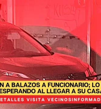 Asesinan a balazos a funcionario; lo estaban esperando al llegar a su casa