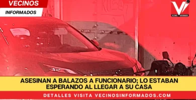 Asesinan a balazos a funcionario; lo estaban esperando al llegar a su casa