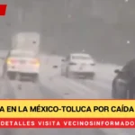 Carambola en la México-Toluca por caída de granizo