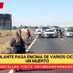 Loco al volante pasa encima de varios ciclistas; hay un muerto