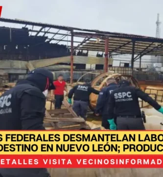 Fuerzas Federales Desmantelan Laboratorio Clandestino en Nuevo León; Producía Drogas Sintéticas