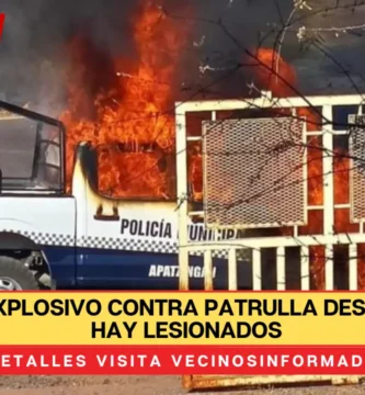 Arrojan explosivo contra patrulla desde dron, no hay lesionados