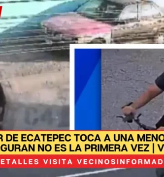 Acosador de Ecatepec toca a una menor; vecinos aseguran no es la primera vez | VIDEO