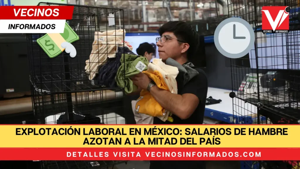 Explotación laboral en México: salarios de hambre azotan a la mitad del país