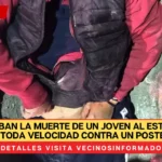 VIDEO. Graban la muerte de un joven al estrellarse a toda velocidad contra un poste