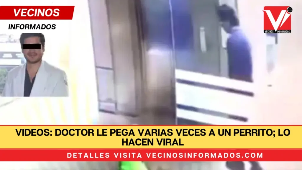 VIDEOS: Doctor le pega varias veces a un perrito; lo hacen viral