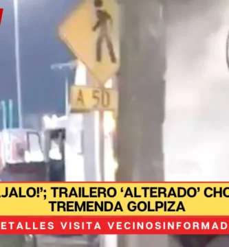 VIDEOS: ‘¡Bájalo!’; trailero ‘alterado’ choca y recibe tremenda golpiza