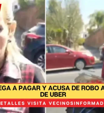 Mujer se niega a pagar y acusa de robo a repartidor de Uber