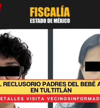 Ingresan al reclusorio padres del bebé abandonado en Tultitlán