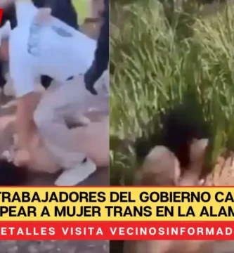 Detienen a trabajadores del gobierno capitalino por golpear a mujer trans en la Alameda