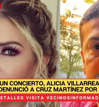 Alicia Villarreal pide ayuda en pleno concierto, denuncia a Cruz Martínez por violencia familiar