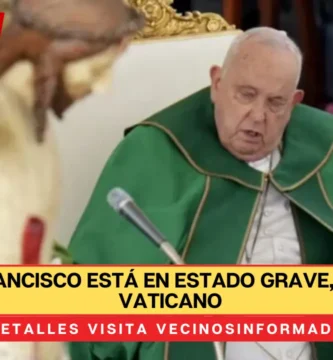 El papa Francisco está en estado grave, reporta el Vaticano