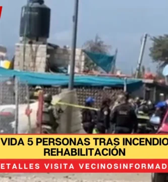 Pierden la vida 5 personas tras incendio en casa de rehabilitación de la CDMX