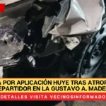 Taxista por aplicación huye tras atropellar a repartidor en la Gustavo A. Madero