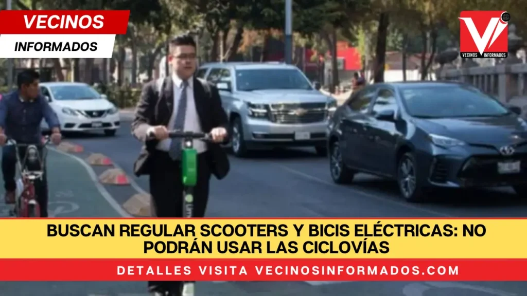 Buscan regular scooters y bicis eléctricas en el Congreso de CDMX: No podrán usar las ciclovías