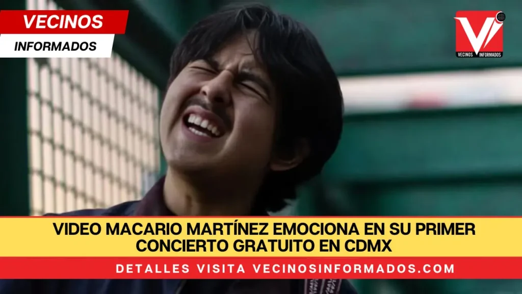 VIDEO Macario Martínez emociona en su primer concierto gratuito en CDMX