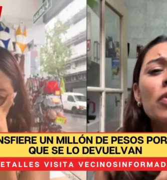 Mujer transfiere un millón de pesos por error, pide que se lo devuelvan
