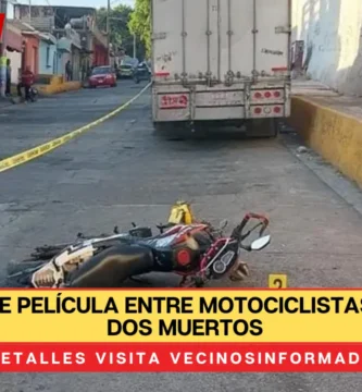Balacera de película entre motociclistas acaba con dos muertos