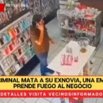 VIDEO: Criminal mata a su exnovia, una empleada y prende fuego al negocio