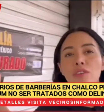 Locatarios de barberías en Chalco pedirán a Sheinbaum no ser tratados como delincuentes