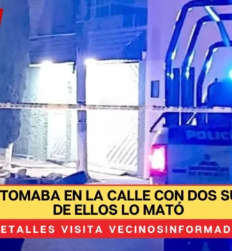 Francisco tomaba en la calle con dos sujetos; uno de ellos lo mató