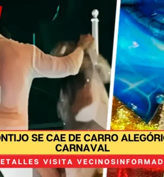 Galilea Montijo se cae de carro alegórico durante Carnaval de Mazatlán |VIDEO